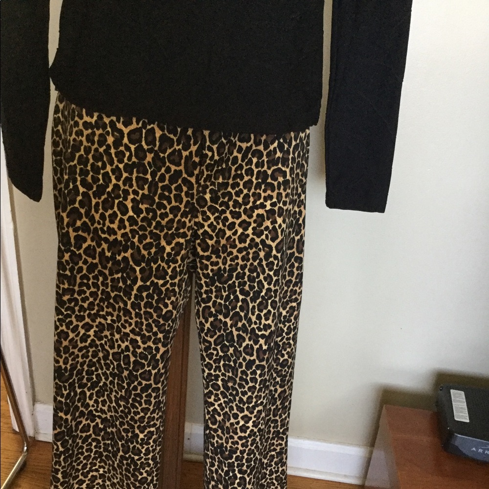 Moschino 10 Cheetah Animal Print Pants